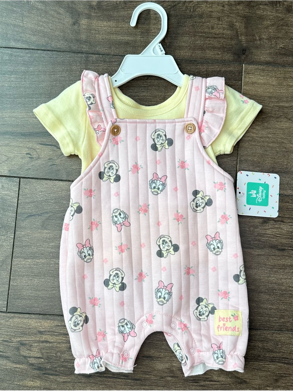 Disney Baby Minnie Mouse & Daisy Duck Overall Matching Set - Size: 3-6 M - NWT